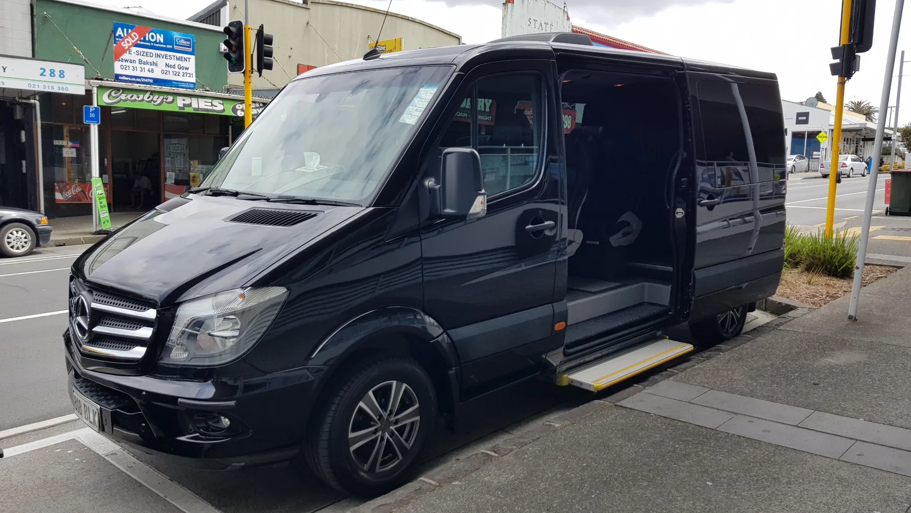 Black luxury Mercedes-Benz Sprinter