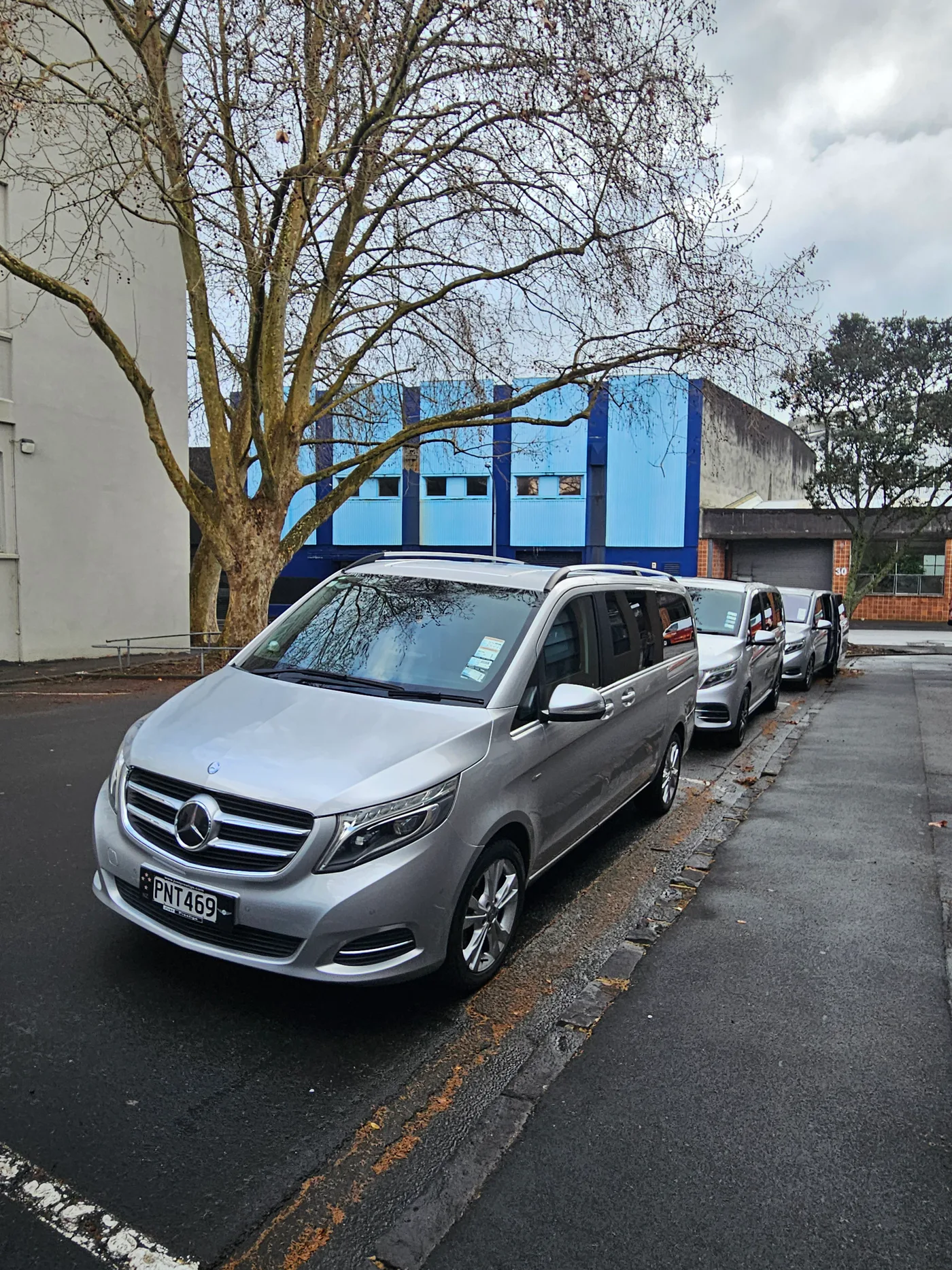 Titanium Mercedes vehicles ready for a corporate roadshow